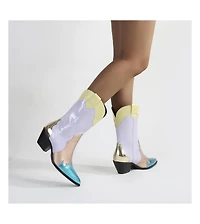 Kitty Western Mid-Calf Boots