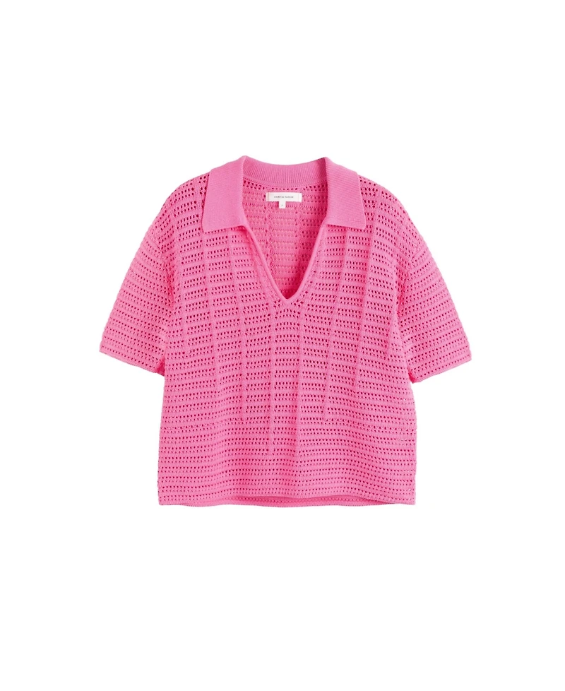 Chinti & Parker Women's Cotton Crochet Shirt