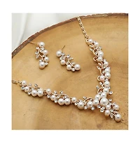Sohi Gold-Plated Pearl Jewellery Set