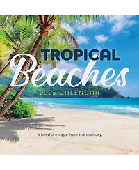 2026 Tropical Beaches Wall Calendar