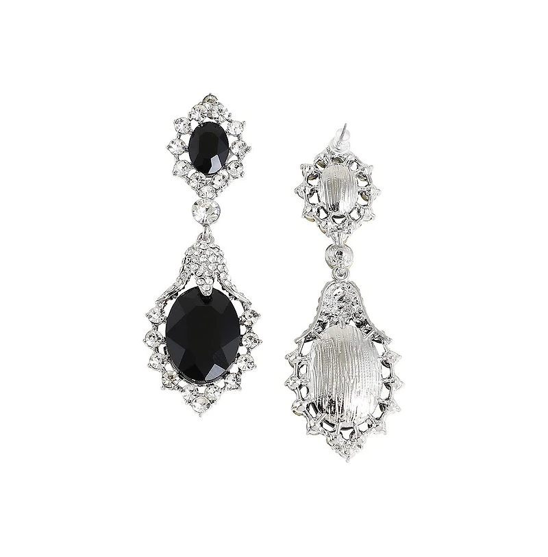 Sohi Silver-Plated Drop Earrings