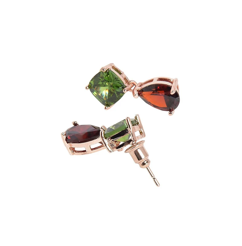 Sohi Crystal-Hue Drop Earrings