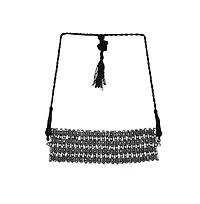 Sohi Oxidised Statement Choker Necklace