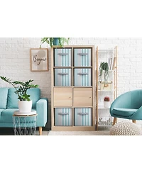Sorbus 11 Inch Foldable Fabric Storage Cube Bin with Handles - for Organizing Pantry, Closet, Nursery, Playroom, & More