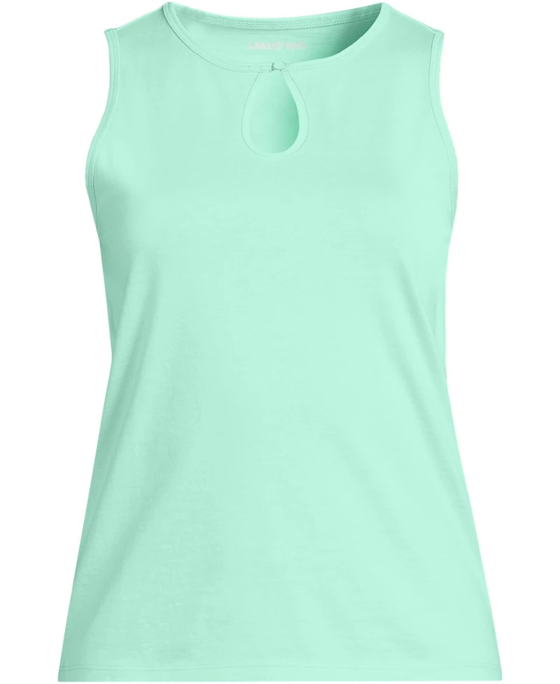 Lands' End Women's Petite Supima Keyhole Tank