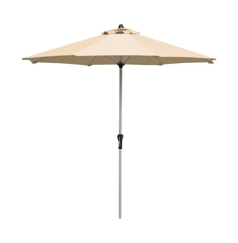 9 Feet Patio Outdoor Market Umbrella with Aluminum Pole without Weight Base