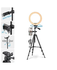 Yescom 10" Dimmable Selfie Led Ring Light with Tripod Stand Phone Holder for Livestream