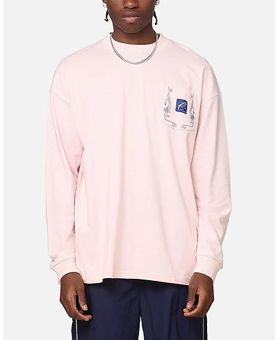 Carre Men's Floral Pocket Oversized Long Sleeve T-Shirt