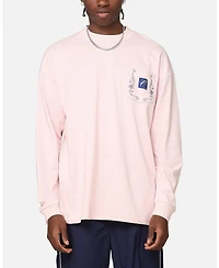 Carre Men's Floral Pocket Oversized Long Sleeve T-Shirt