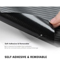 5ft x 100ft Car 3D Carbon Fiber Vinyl Wrap Sticker Roll Vehicle Motorcycle Black