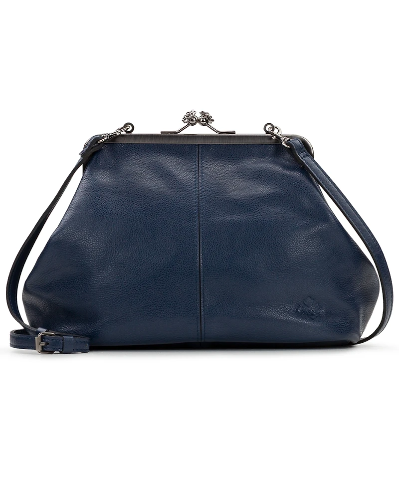 Patricia Nash Medium Sofia Kisslock Leather Bag