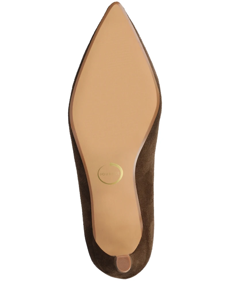 Journee Collection Women's Sonnet Pointed Toe Slouchy Dress Boots