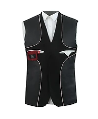 Elie Balleh Boys Black Slim Fit Melange Jacket