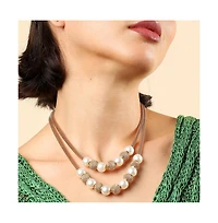 Sohi Gold-Plated Pearl Necklace