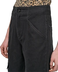 Dkny Jeans Women's High Rise Cotton Cargo