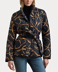 Lauren Ralph Women's Belted Quilted Jacket