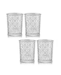 Qualia Glass Cameo Double Old-Fashioned Glasses, Set of 4