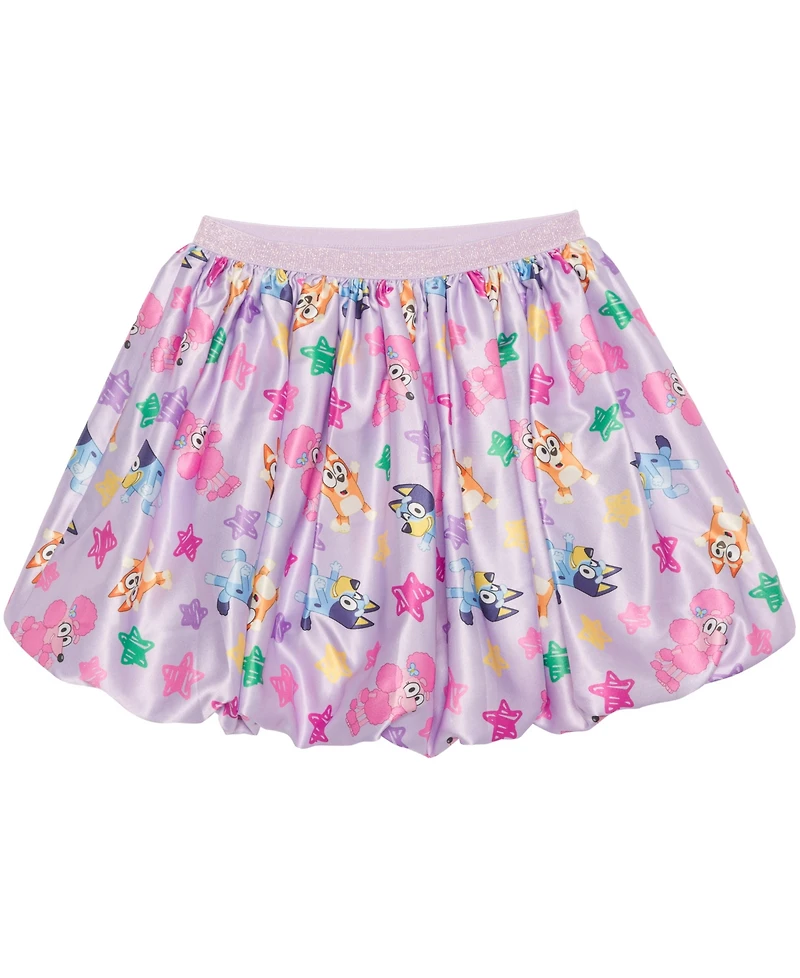 Bluey Toddler and Little Girls 2-Piece Long Sleeve Top Skirt Set