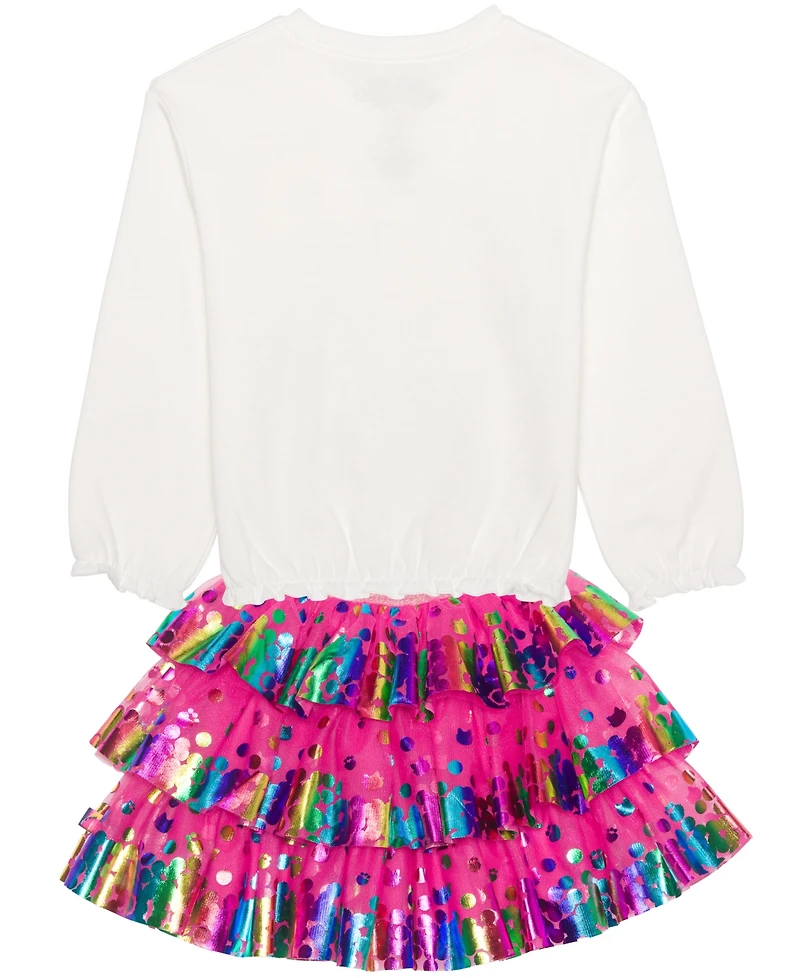 Hybrid Toddler and Little Girls 2-Piece Gabby's Dollhouse Long Sleeve Top Skirt Set