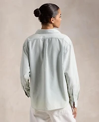 Polo Ralph Lauren Women's Cropped Boxy Chambray Shirt