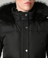 Lauren Ralph Women's Faux-Fur-Trim Maxi Puffer Coat