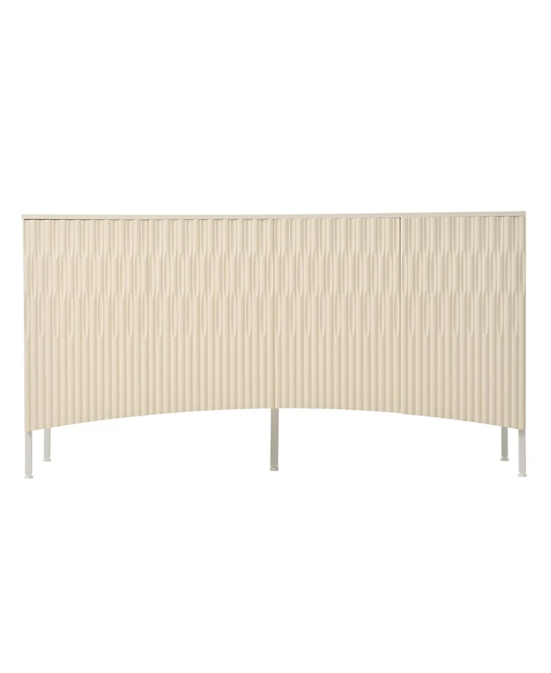 Curved Door Sideboard - Elegant Storage for Living Spaces