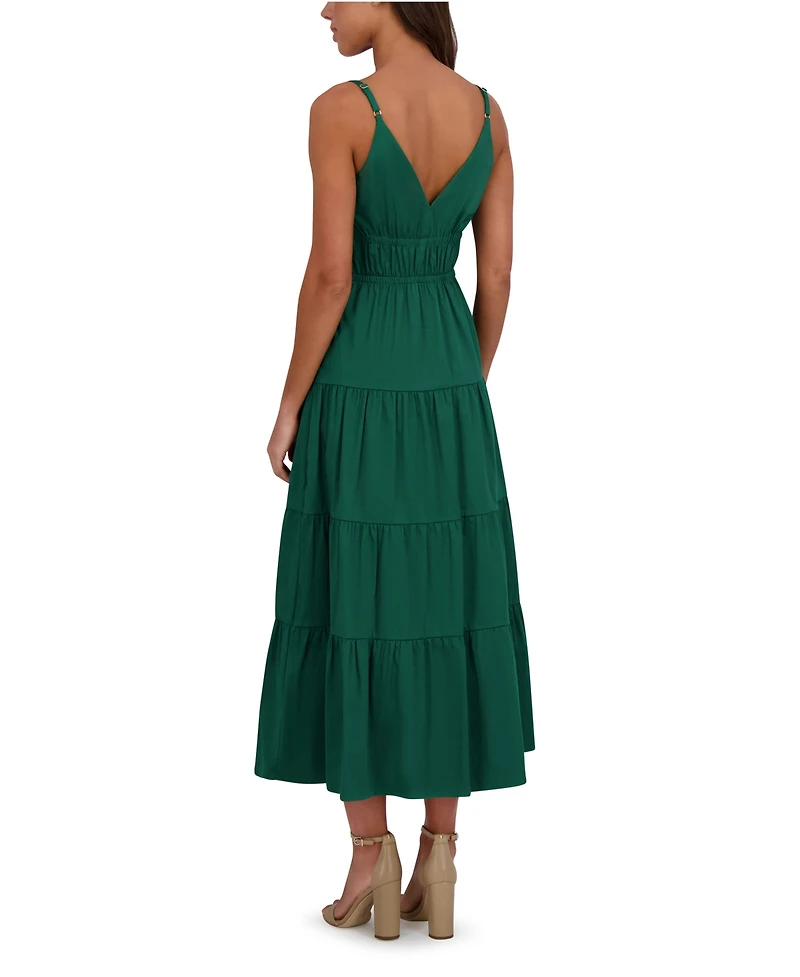 Siena Women's Sleeveless V-Neck A-Line Dress