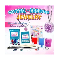 Livevie Crystal Growing Jewelry Kit, Create 6 Jewelry Pieces for Kids