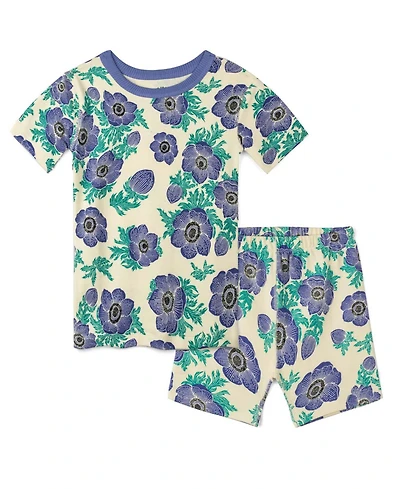 Mightly Kids Kids' Fair Trade 100% Organic Cotton Tight Fit Shortie Pajamas Set