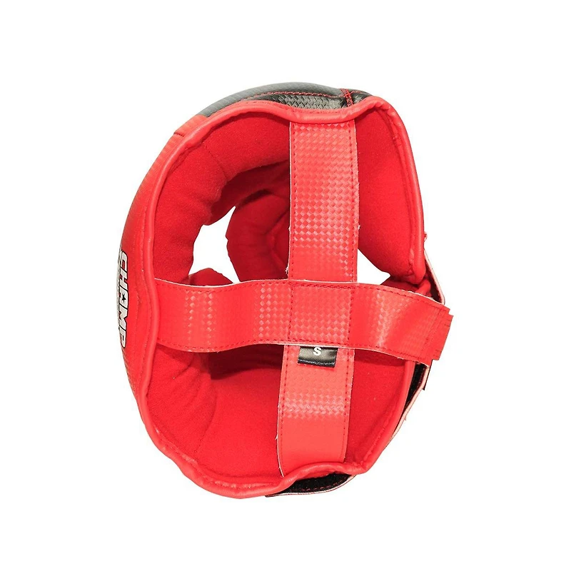 The Champ Boxing Headgear Lightweight, Durable, Adjustable Sparring Gear for Training, Kickboxing, Mma, Muay Thai, Red/Black