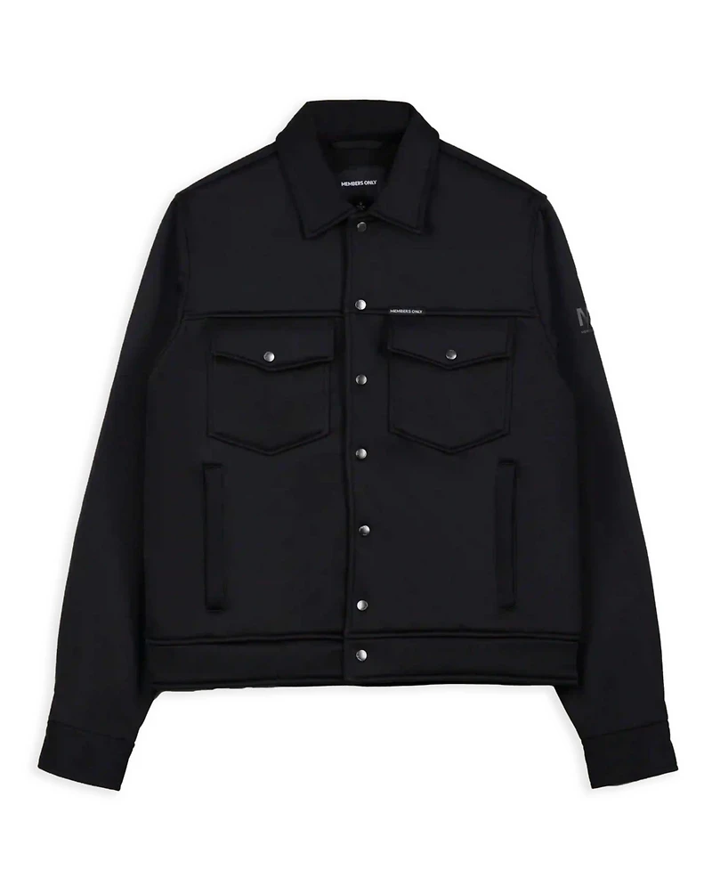 Members Only Men's Soft Shell Shirt Jacket