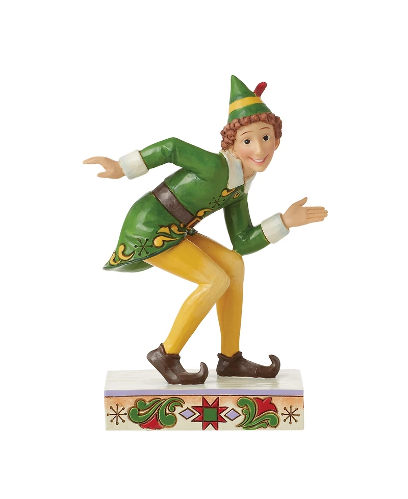 Jim Shore Buddy Elf in Crouching Pose Figurine