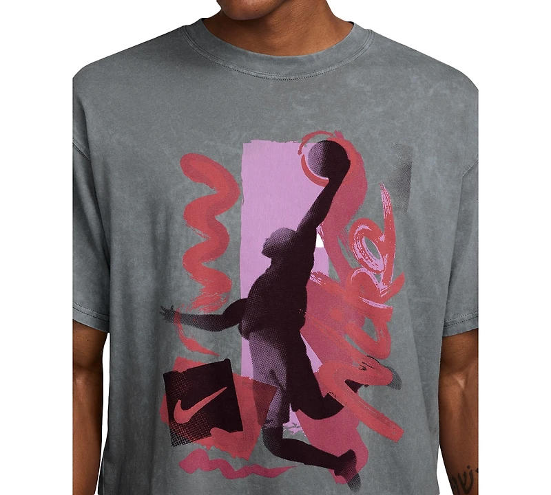 Nike Men's Max90 Relaxed Fit Short Sleeve Basketball Graphic T-Shirt