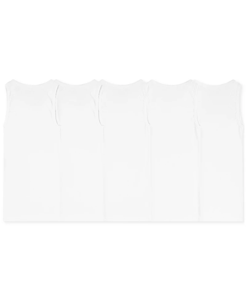 Polo Ralph Lauren Big Boys Tank Undershirts, 5 Pack