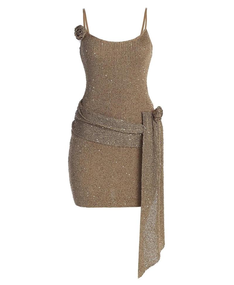 Jluxlabel Women's Golden Dusk Sequin Dress