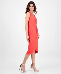 Anne Klein Women's Sleeveless Tulip-Hem Midi Dress