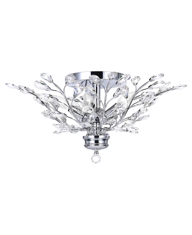 Cwi Lighting 9" Metal Ivy 3 Light Drum Shade Flush Mount