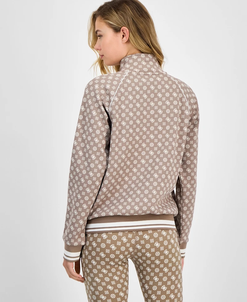 Guess Women's Aggie Peony Full-Zip Sweatshirt
