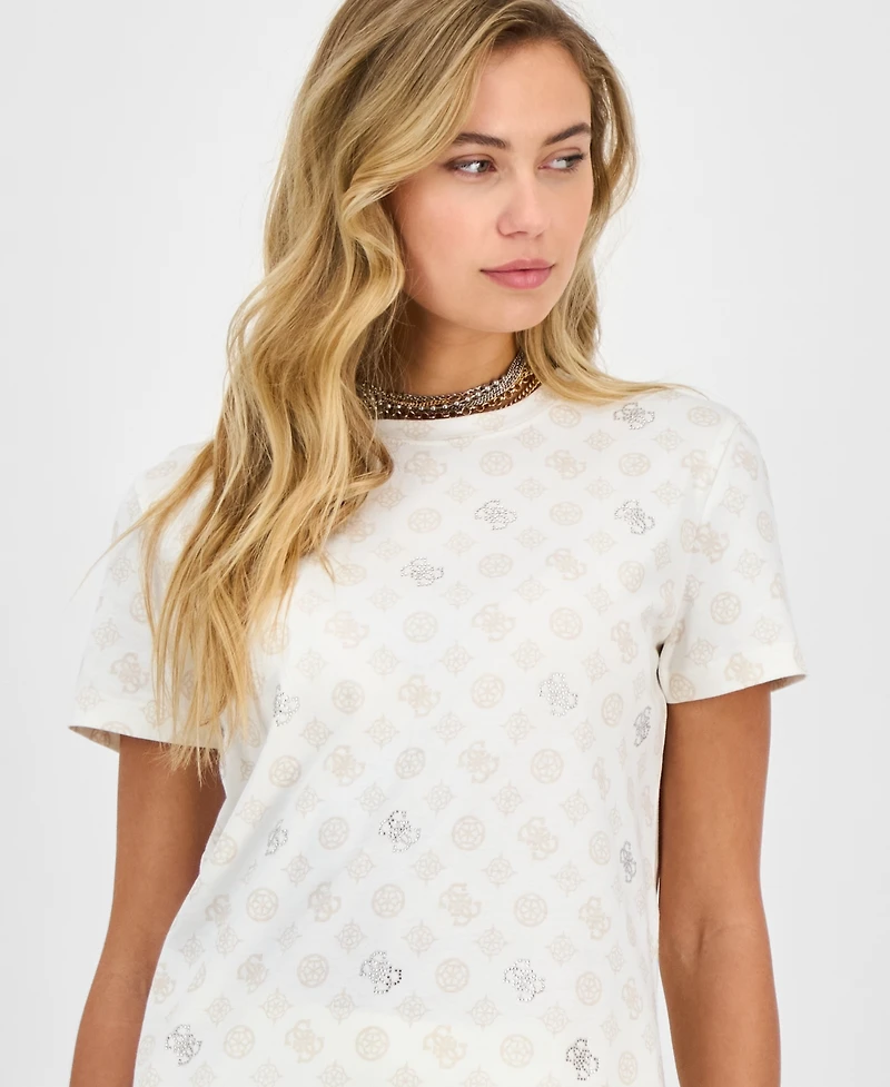 Guess Women's Gloria Peony Short-Sleeve T-Shirt