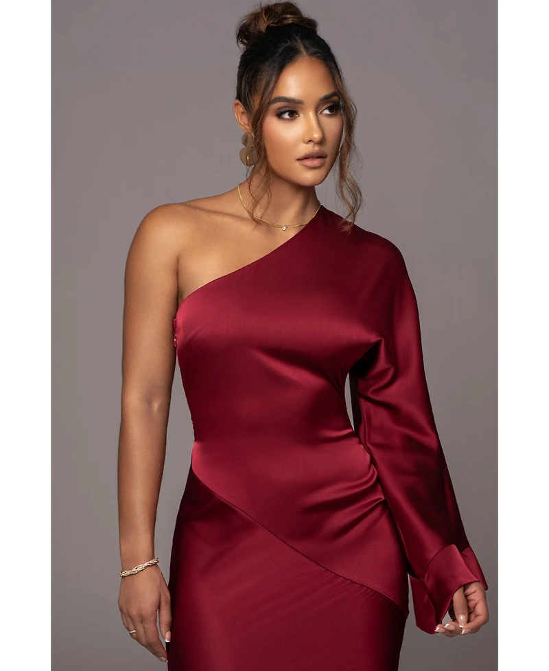 Jluxlabel Women's Femme Drape Maxi Dress