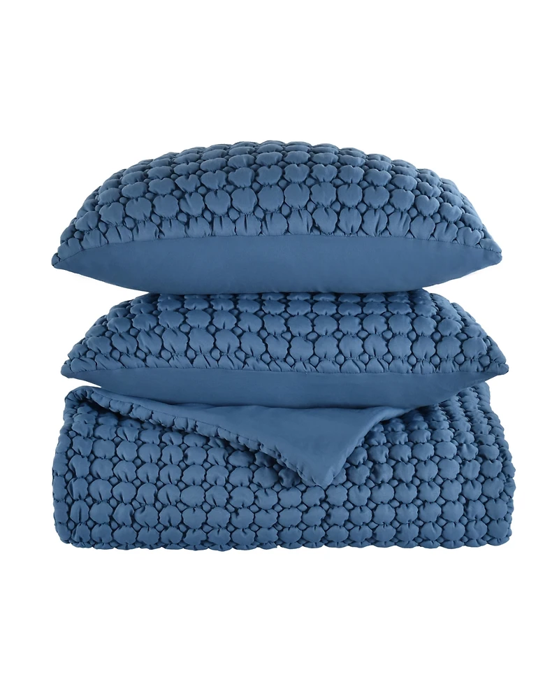 J by Queen Bold Cloud Puff 3-Pc. Quilt Set, King/California King