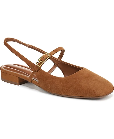 Franco Sarto Women's Destin Square Toe Mary Jane Slingback Flats