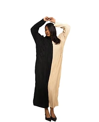 Fashion-szn Curve Women's Colourblock Midaxi Dress