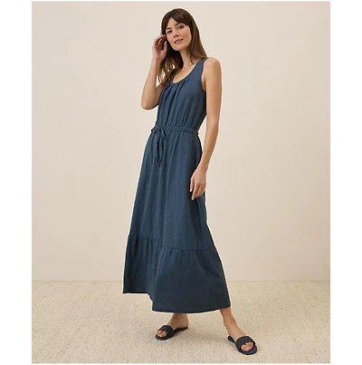 Pact Women's Organic Cotton Relaxed Slub Tank Maxi Dress