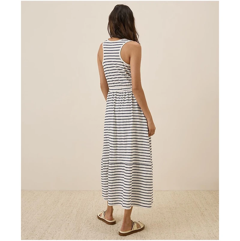 Pact Women's Organic Cotton Relaxed Slub Tank Maxi Dress