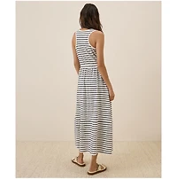 Pact Women's Organic Cotton Relaxed Slub Tank Maxi Dress