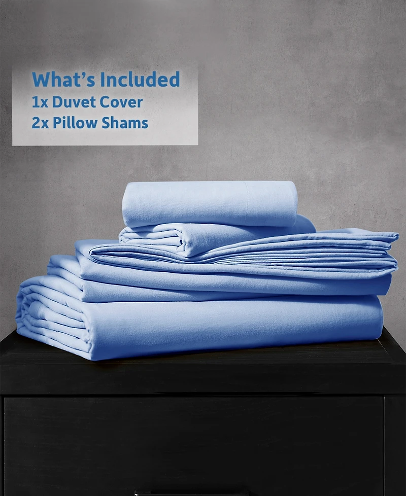 Nestl Ultra Soft Prewashed 3-Pc. Duvet Cover Set, California King