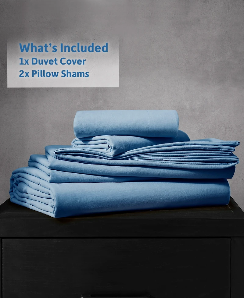 Nestl Ultra Soft Prewashed 3-Pc. Duvet Cover Set