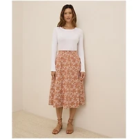 Pact Women's Organic Cotton Fit & Flare Midi Skirt