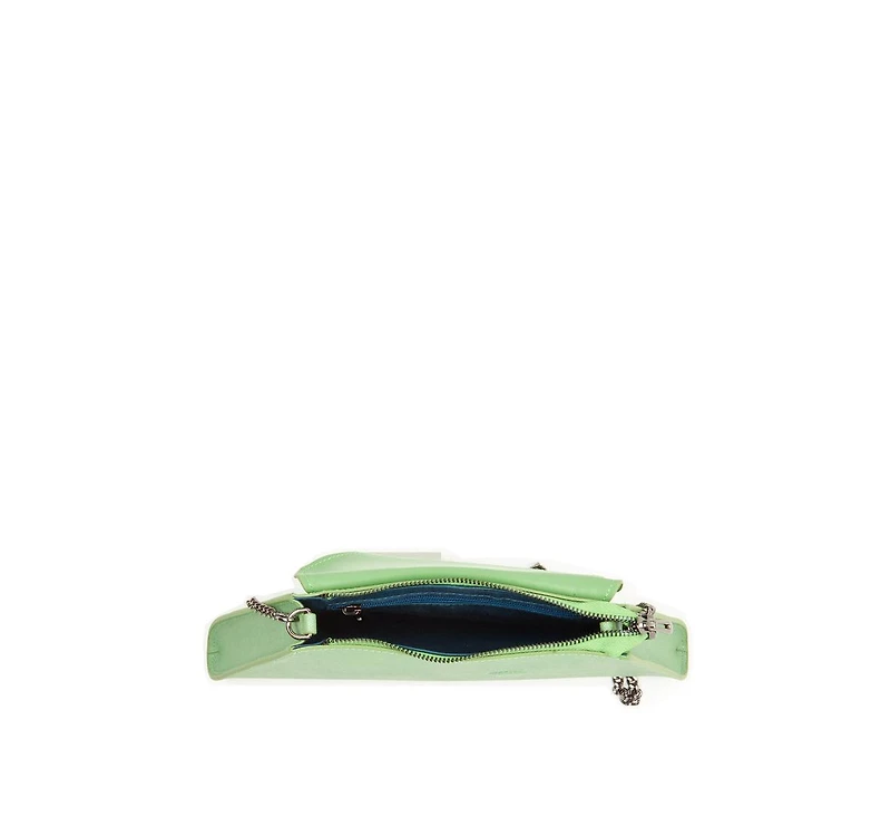 Susu Leather Clutch Bag Summer Green Evening Purse Unique Women's Handbag